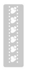 EQ STENCIL CHICO 45 X 240 N° 232 LUNARES - comprar online