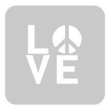 EQ STENCIL CUADRADO 150 X 150 N° 906 LOVE - comprar online