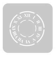 EQ STENCIL CUADRADO 150 X 150 N° 911 RELOJ GRANDE - comprar online