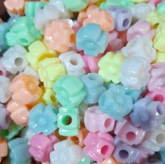 BIJOU CUENTAS PLASTICAS PASTEL 10MM 10 GRS