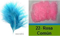 PLUMAS MINI APROX X 50U 70 mm aprox. ROSA COMUN