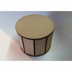 CAJA FORMA REDONDA 12X9 CM C-LASER