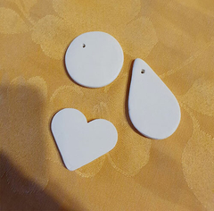 BIZCOCHO CERAMICO FORMITAS 3CM CIRCULO GOTA CORAZON