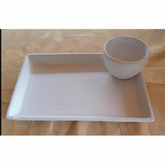 BIZCOCHO CERAMICO BANDEJA SUSHI 21X14,5 CM - comprar online