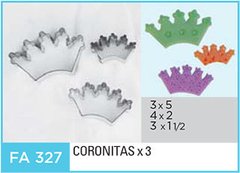 CORTANTE FLOGUS FA327 CORONITAS X 3 (3 X 5 / 4X2 / 3X1,5 CM)