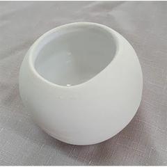 BIZCOCHO CERAMICO MATE ESFERA 8 CM - comprar online