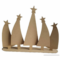 NAVIDAD 5 ARBOLES CON BASE 30CM C-LASER - comprar online