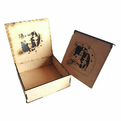 CAJA SIMIL BISAGRA 15X15X6 CM ALT. NAVIDAD C-LASER - comprar online