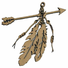 PLUMAS CON FLECHA 30 CM C-LASER - comprar online