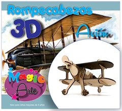 ROMPE CABEZA AVIONETA 3D C-LASER