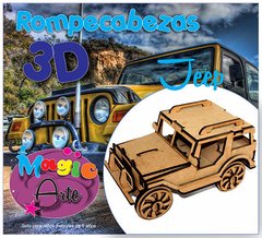 ROMPE CABEZA 3D JEEP C-LASER