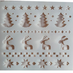 ESTENCIL PEPERINAS 20X20 CM N 909 NAVIDAD