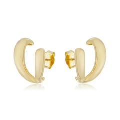 BRINCO EAR HOOK DUAS GOTAS EM SEMIJOIA - comprar online