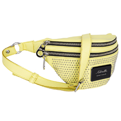 Riñonera ADORATTA "Olimpia" cuero Amarillo - comprar online