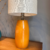 Lámpara de mesa LAC color mostaza - comprar online