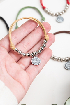 PULSERA CORDON CON MEDALLA - comprar online