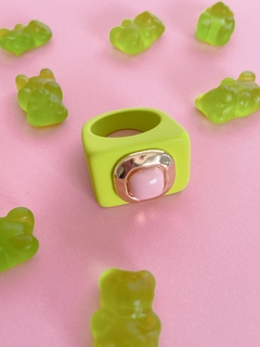 anillo verde mate - comprar online