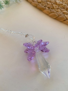 Colgante angelito violeta - comprar online