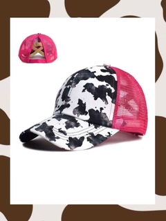 Gorra estampado de vaca