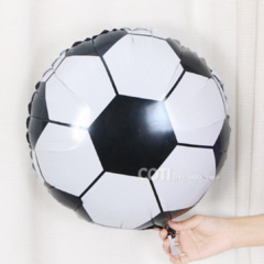 Globo metalizado pelota fútbol 46cm x1