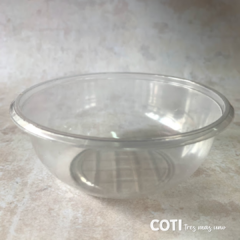 Bowl compotera plastica transparente x25