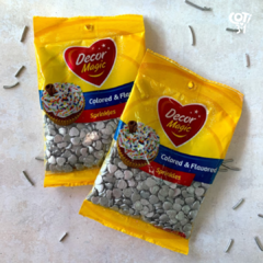 Formitas decor magic corazones plateados 50g x1