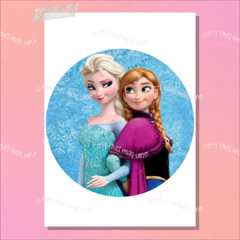 Fototorta Frozen Ana y Elsa x1