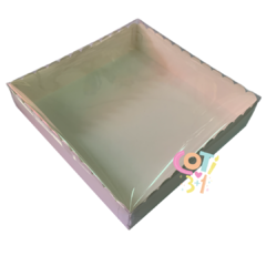 Caja tapa pvc transparente 20x20x4,5cm x1