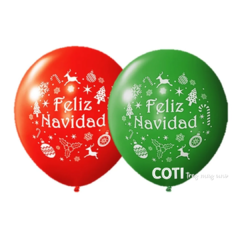 Globos perlados navideños x4u