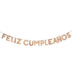 Banderin letras feliz cumpleaños 2,2m x1 - comprar online