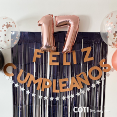 Banderin letras feliz cumpleaños 2,2m x1 en internet