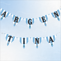 Banderin ARGENTINA 1,5mts x1