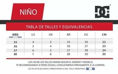 Zapatillas Niño Dc Pure (BGRD) T0244 en internet