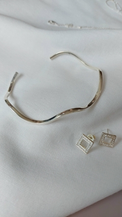 Bracelete Ondulações Prata 925