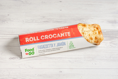 Roll crocante fugazzeta c/ jamón x 2u.