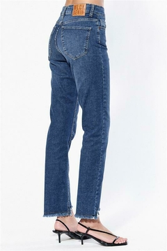 JEAN BOYFRIEND MOMMY AZUL GASTADO - comprar online