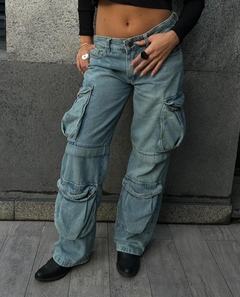 Pantalon Cargo denim