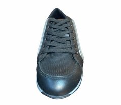 ZAPATILLA DEPORTIVA CON ROMBOS NEGRA CD3301 - comprar online