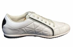 ZAPATILLA DEPORTIVA CON ROMBOS BLANCA CD3300 - NARROW QUILMES