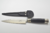 Cuchillo con cabo en Madera negra con 2 virolas de Alpaca (Cod: L42023/14)