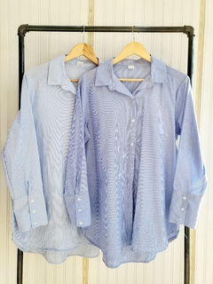 CAMISA OVER RAYADA. - comprar online