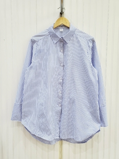 CAMISA OVER RAYADA. - tienda online