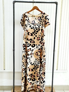 VESTIDO LARGO EVASE M/C (ANIMAL PRINT, multi) - comprar online