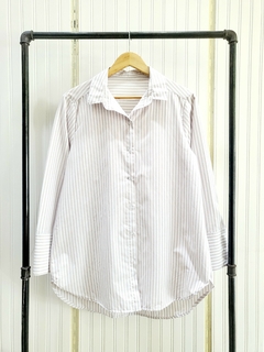 CAMISA OVER RAYADA. - comprar online