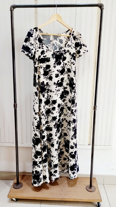 VESTIDO LARGO EVASE SEDA (FLORENCIA) - comprar online