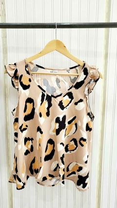 MUSCULOSA DE LINO (ANIMAL PRINT) en internet