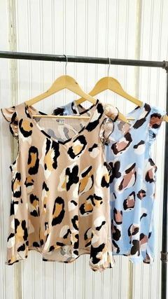 MUSCULOSA DE LINO (ANIMAL PRINT)