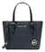 Bolsa Michael Kors XS Carry All Jet Set Travel Preta com Prata