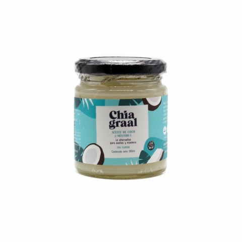 Aceite de Coco Neutro Chia Graal x 180 ml SIN TACC