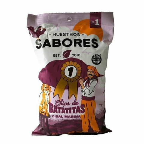 Chips de Batatitas y Sal Marina Nuestros Sabores sin tacc